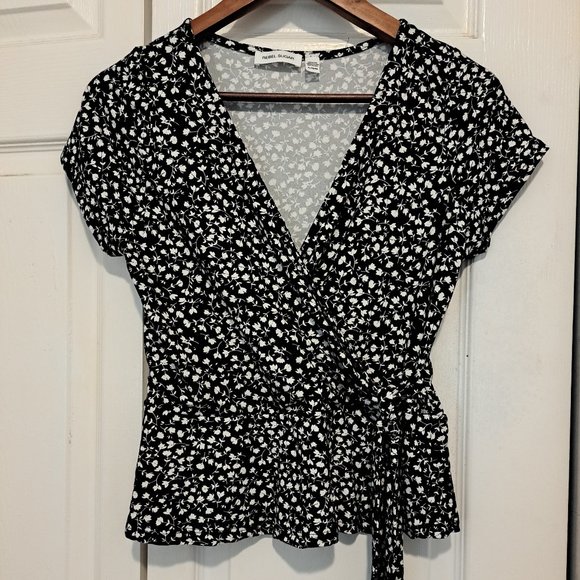 Rebel Sugar Peplum Petite Wrap Top - Picture 1 of 4